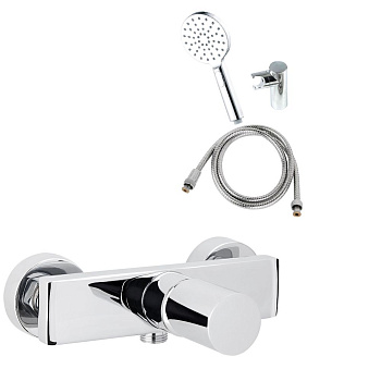 Смеситель для душа AQG Tube 01TUB310CR настенный хром