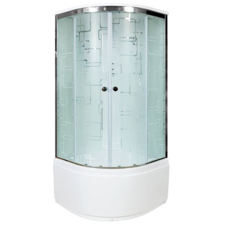 Душевая кабина AvaCan EM5011GM 110х110 четверть круга с крышей ориентация универсальная