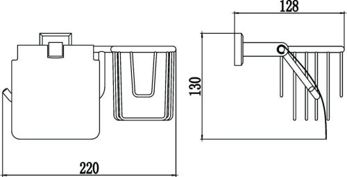 Бумагодержатель Savol S-L09551 - фото 2