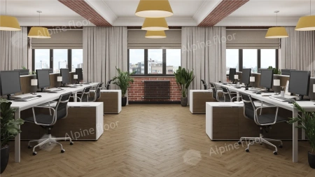 Ламинат Alpine Floor Herringbone 12 Pro New LF106-07 Дуб Прованс толщина 1.2 см 34 класс 606х101