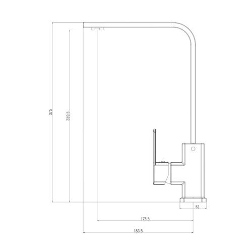 Смеситель для кухни Voda Iceberg IC519 на мойку хром - фото 3
