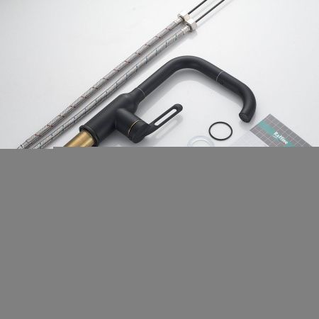 Смеситель Raffine F201H на раковину черный