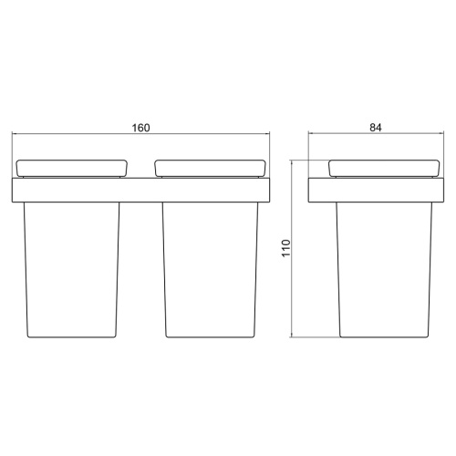 Стакан для зубных щеток Timo Petruma 15234/17 - фото 2 Стакан для зубных щеток Timo Petruma 15234/17 - фото 2