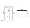 Душевая кабина Niagara Standart ST100/80/15Q 100х80 прямоугольная с крышей ориентация универсальная
