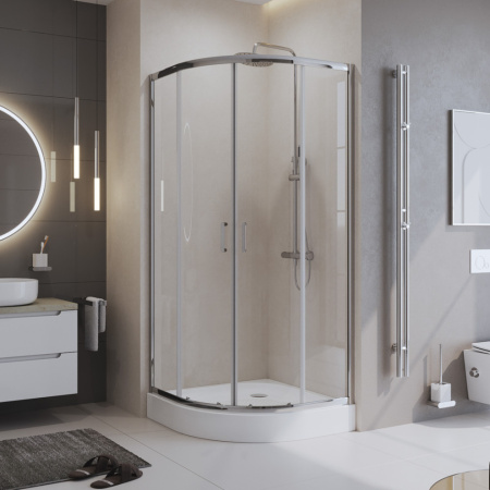 Душевой уголок BelBagno UNO-195 UNO-195-R-2-90-C-Cr стекло прозрачное 5 мм