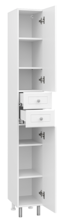 Шкаф-пенал Misty Пеналы Э-05026-01НжП 30х180 напольный цвет белый