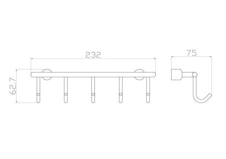 Крючок Wonzon & Woghand WW-9382-5
