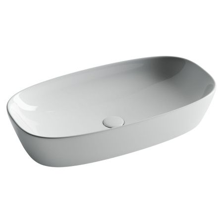 Раковина из сантехнического фарфора Ceramica Nova ELEMENT CN5040 70х40 накладная цвет белый без отверстий под смеситель