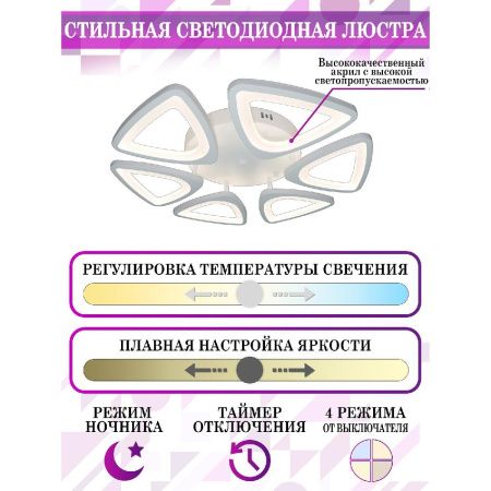 Люстра потолочная Natali Kovaltseva Kirke (Кирке) LED LAMPS 81215