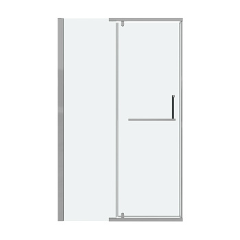 Душевая дверь Grossman Pragma 100.K33.03.120.10.00 120х195 стекло прозрачное профиль хром глянцевый