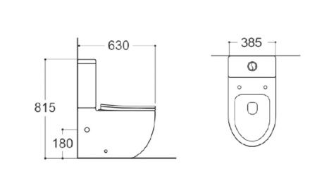 Унитаз напольный с бачком Aquatek ЕВРОПА AQ2903-00 белый с сиденьем микролифт безободковый каскадный смыв