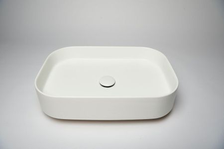 Раковина из сантехнического фарфора Galassia SMARTB 7402MT 60х40 накладная цвет белый