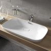 Раковина керамическая Toto Neorest LW3716HY#XW 60 см полувстраиваемая цвет белый без отверстий под смеситель