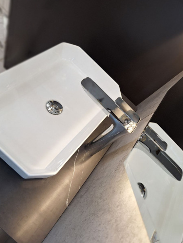 Смеситель для раковины AltroBagno Aperto AltroBagnoAperto010205Cr на столешницу хром - фото 5