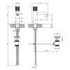 Смеситель Gessi Habito 70401#706 на раковину черный