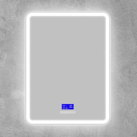 Зеркало с подсветкой и антизапотеванием BelBagno Marino SPC-MAR-600-800-LED-TCH-RAD 60х80 подвесное