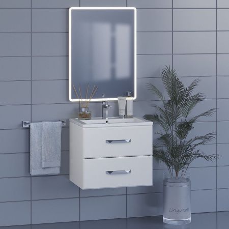 Тумба с раковиной Uperwood Foster 291020529 60х40 цвет белый
