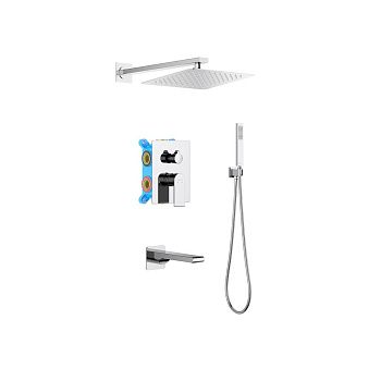 Душевая система Aquatek ЛИРА AQ1473CR встраиваемая в стену цвет хром
