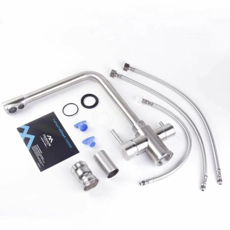 Смеситель для кухни Fashun A54309 на мойку сатин