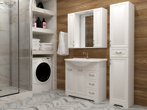 Комод Stella Polar Кармела ольха SP-00000190 60х30х82 напольный цвет белый - фото 3 Комод Stella Polar Кармела ольха SP-00000190 60х30х82 напольный цвет белый - фото 3