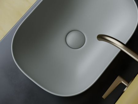 Раковина из сантехнического фарфора Ceramica Nova ELEMENT CN6009MH 50х30 накладная цвет черный без отверстий под смеситель