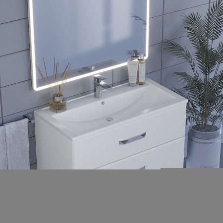 Тумба с раковиной Uperwood Foster 291020532 90х50 цвет белый