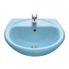 Раковина из сантехнического фарфора Santeri Соната голубой 131112S0611B0 50х50 подвесная цвет голубой