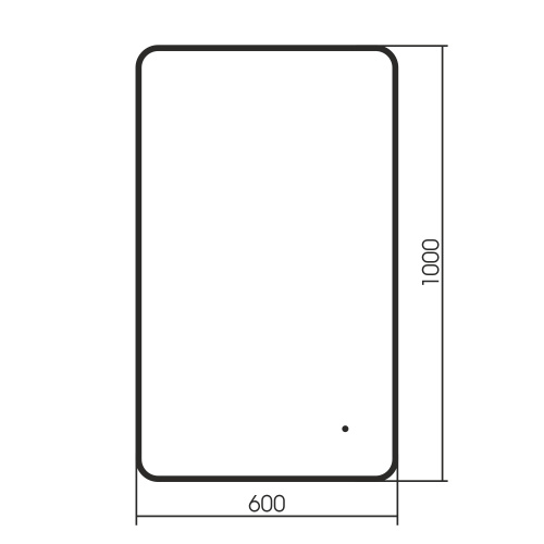 Зеркало в ванную ABBER AG6102SCB 60х100 - фото 3