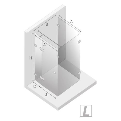 Душевой уголок New Trendy EVENTA Chrome EXK-4603 90х90 стекло прозрачное профиль хром без поддона - фото 3