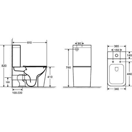Унитаз напольный с бачком WeltWasser WW SK GELBACH 001 ST GL-WT (10000006090) белый с сиденьем микролифт безободковый душевой смыв