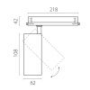 Трековый трехфазный светильник Lightstar Alta Base (Алта Басе) A5136DALI