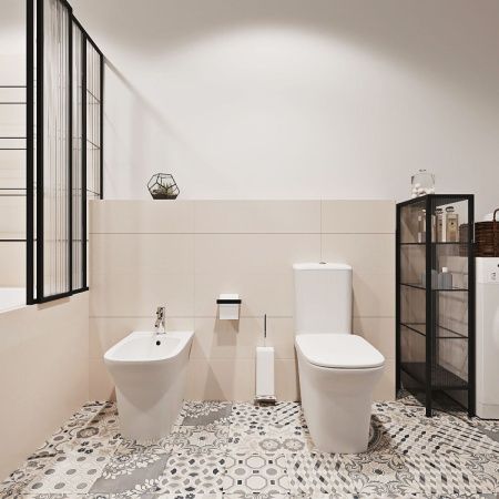 Унитаз-компакт напольный с бачком Lavinia Boho Bristol 3305001R белый с сиденьем микролифт безободковый каскадный смыв