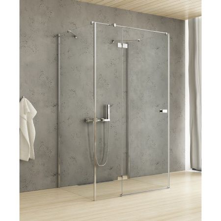 Душевой уголок New Trendy REFLEXA Chrome EXK-5245 120х120 стекло прозрачное профиль хром без поддона