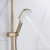 Душевая стойка Shevanik S4136G настенная цвет золото