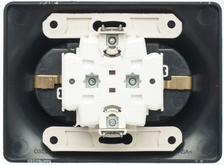 Розетка 2-ая с/з со шторками 16А Systeme Electric Glossa (Глосса) GSL000726