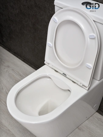 Унитаз напольный с бачком Gid Cortado Tn2189 (62247Y) белый с сиденьем микролифт безободковый