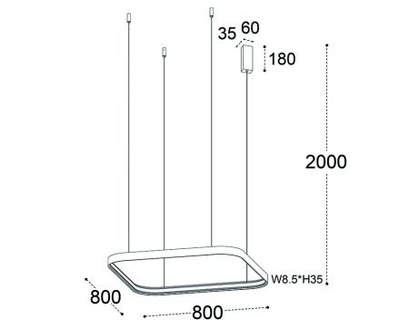 Люстра подвесная Italline IT013-6024 white 3000K
