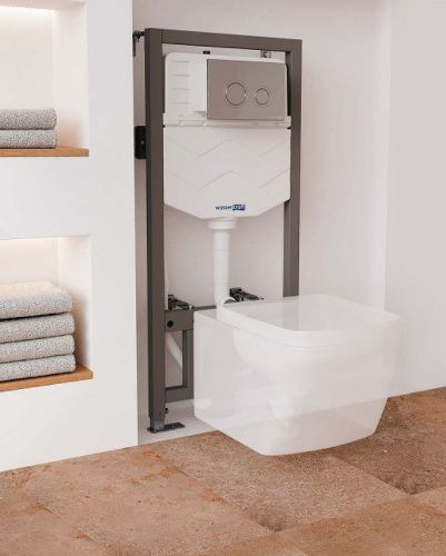 Инсталляция для унитаза WasserKRAFT Aller 10TLT.010.ME.CH01 - фото 5