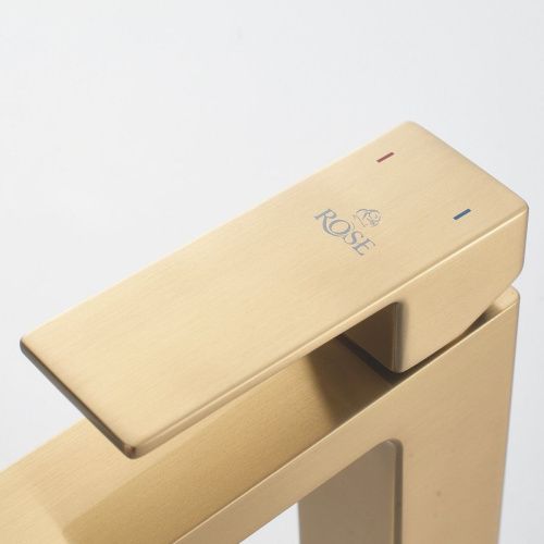 Смеситель Rose R1801G-1 на раковину золото - фото 5