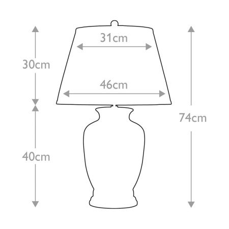 Настольная лампа Elstead Lighting MORRIS (МОРРИС) MORRIS-TL-LARGE