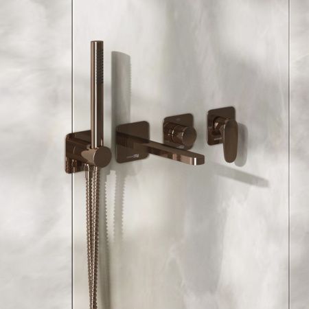 Душевая лейка Wasserkraft Asphe 7700 A291 цвет розовое золото