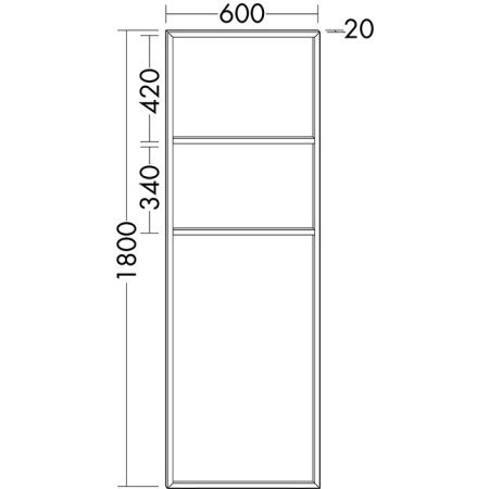 Стеллаж для полотенец Burgbad Coco HHRE002