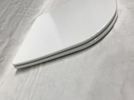 Унитаз приставной CeramaLux 215D белый с сиденьем микролифт каскадный смыв