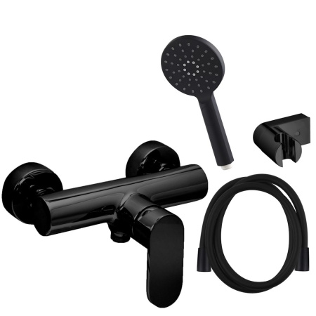 Смеситель для душа AQG Beta 01BE2317NG настенный черный матовый