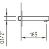 Излив Clever BIMINI 97999 настенный хром