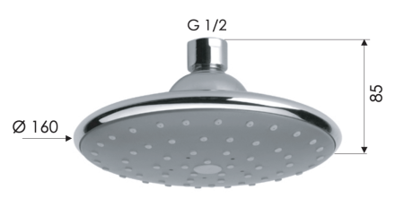 Верхний душ Remer 354PLX 15х15 хром