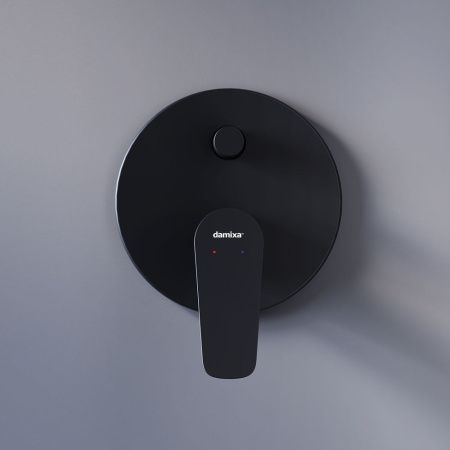 Смеситель для ванны и душа Damixa Jupiter 777100300 встраиваемый в стену черный