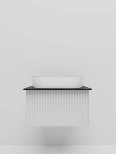 Тумба со столешницей La Fenice TERRA NFNC-01-TER-B-60-3-GB 70х36х47 подвесная цвет белый - фото 2