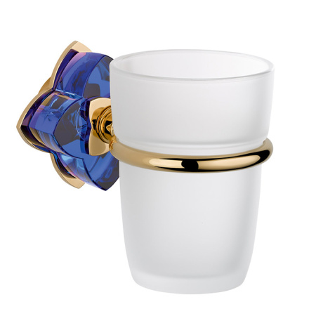 Стакан THG Ptale de cristal bleu U6B-F01-536