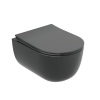 Унитаз подвесной Ceramica Nova MODENA CN6063MDH темно-серый с сиденьем микролифт безободковый душевой смыв
